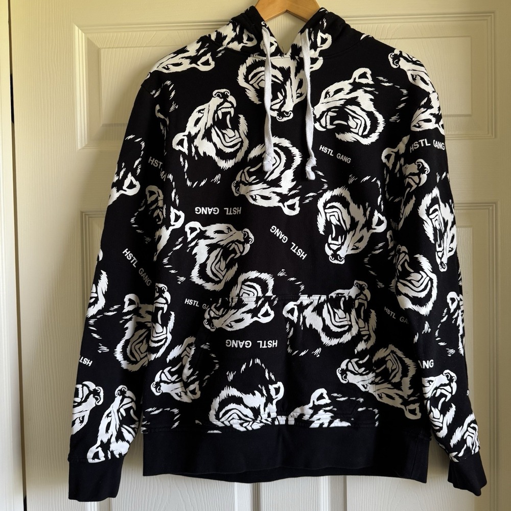 Hustle Gang Front Pocket Black‎ Hoodie